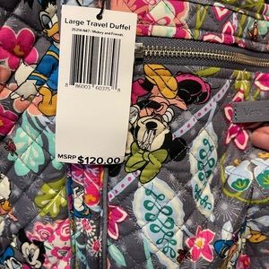 Large Travel Duffel. Mickey and Friends, Vera Bradley limited edition.
